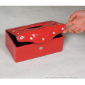 red leather Tissue Boxes with diomand for business used